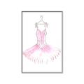 Picture of Ballerina Dress I _GroupedProduct_Rectangle_Portrait_Mini_ _GroupedProduct_Rectangle_Portrait_Canvas_Framed_