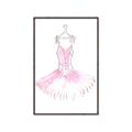 Picture of Ballerina Dress I _GroupedProduct_Rectangle_Portrait_Mini_ _GroupedProduct_Rectangle_Portrait_Canvas_Framed_