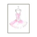 Picture of Ballerina Dress I _GroupedProduct_Rectangle_Portrait_Mini_ _GroupedProduct_Rectangle_Portrait_Canvas_Framed_