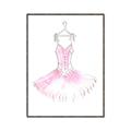 Picture of Ballerina Dress I _GroupedProduct_Rectangle_Portrait_Mini_ _GroupedProduct_Rectangle_Portrait_Canvas_Framed_
