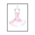 Picture of Ballerina Dress I _GroupedProduct_Rectangle_Portrait_Mini_ _GroupedProduct_Rectangle_Portrait_Canvas_Framed_