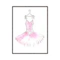 Picture of Ballerina Dress I _GroupedProduct_Rectangle_Portrait_Mini_ _GroupedProduct_Rectangle_Portrait_Canvas_Framed_