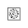 Picture of Dino Party _GroupedProduct_Square_Mini_ _GroupedProduct_Square_Canvas_Framed_