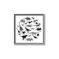 Picture of Dino Party _GroupedProduct_Square_Mini_ _GroupedProduct_Square_Canvas_Framed_