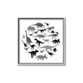 Picture of Dino Party _GroupedProduct_Square_Mini_ _GroupedProduct_Square_Canvas_Framed_