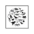 Picture of Dino Party _GroupedProduct_Square_Mini_ _GroupedProduct_Square_Canvas_Framed_