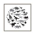 Picture of Dino Party _GroupedProduct_Square_Mini_ _GroupedProduct_Square_Canvas_Framed_