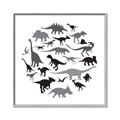 Picture of Dino Party _GroupedProduct_Square_Mini_ _GroupedProduct_Square_Canvas_Framed_
