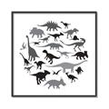 Picture of Dino Party _GroupedProduct_Square_Mini_ _GroupedProduct_Square_Canvas_Framed_