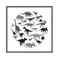 Picture of Dino Party _GroupedProduct_Square_Mini_ _GroupedProduct_Square_Canvas_Framed_