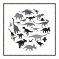 Picture of Dino Party _GroupedProduct_Square_Mini_ _GroupedProduct_Square_Canvas_Framed_