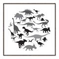 Picture of Dino Party _GroupedProduct_Square_Mini_ _GroupedProduct_Square_Canvas_Framed_