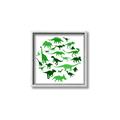 Picture of Dino Party Green  _GroupedProduct_Square_Mini_ _GroupedProduct_Square_Canvas_Framed_