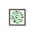 Picture of Dino Party Green  _GroupedProduct_Square_Mini_ _GroupedProduct_Square_Canvas_Framed_