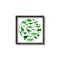 Picture of Dino Party Green  _GroupedProduct_Square_Mini_ _GroupedProduct_Square_Canvas_Framed_