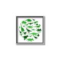 Picture of Dino Party Green  _GroupedProduct_Square_Mini_ _GroupedProduct_Square_Canvas_Framed_