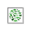 Picture of Dino Party Green  _GroupedProduct_Square_Mini_ _GroupedProduct_Square_Canvas_Framed_