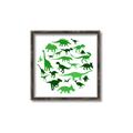Picture of Dino Party Green  _GroupedProduct_Square_Mini_ _GroupedProduct_Square_Canvas_Framed_