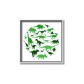 Picture of Dino Party Green  _GroupedProduct_Square_Mini_ _GroupedProduct_Square_Canvas_Framed_