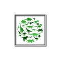 Picture of Dino Party Green  _GroupedProduct_Square_Mini_ _GroupedProduct_Square_Canvas_Framed_