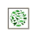 Picture of Dino Party Green  _GroupedProduct_Square_Mini_ _GroupedProduct_Square_Canvas_Framed_