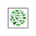 Picture of Dino Party Green  _GroupedProduct_Square_Mini_ _GroupedProduct_Square_Canvas_Framed_