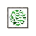 Picture of Dino Party Green  _GroupedProduct_Square_Mini_ _GroupedProduct_Square_Canvas_Framed_
