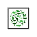 Picture of Dino Party Green  _GroupedProduct_Square_Mini_ _GroupedProduct_Square_Canvas_Framed_