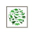 Picture of Dino Party Green  _GroupedProduct_Square_Mini_ _GroupedProduct_Square_Canvas_Framed_