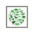 Picture of Dino Party Green  _GroupedProduct_Square_Mini_ _GroupedProduct_Square_Canvas_Framed_