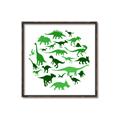 Picture of Dino Party Green  _GroupedProduct_Square_Mini_ _GroupedProduct_Square_Canvas_Framed_