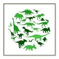 Picture of Dino Party Green  _GroupedProduct_Square_Mini_ _GroupedProduct_Square_Canvas_Framed_