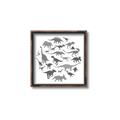 Picture of Dino Party Gray _GroupedProduct_Square_Mini_ _GroupedProduct_Square_Canvas_Framed_