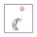Picture of Hedgehog Balloons I _GroupedProduct_Square_Mini_ _GroupedProduct_Square_Canvas_Framed_
