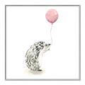 Picture of Hedgehog Balloons I _GroupedProduct_Square_Mini_ _GroupedProduct_Square_Canvas_Framed_