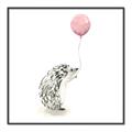 Picture of Hedgehog Balloons I _GroupedProduct_Square_Mini_ _GroupedProduct_Square_Canvas_Framed_