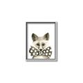 Picture of Baby Fox with Bow Tie _GroupedProduct_Rectangle_Portrait_Mini_ _GroupedProduct_Rectangle_Portrait_Canvas_Framed_