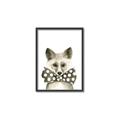 Picture of Baby Fox with Bow Tie _GroupedProduct_Rectangle_Portrait_Mini_ _GroupedProduct_Rectangle_Portrait_Canvas_Framed_