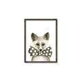 Picture of Baby Fox with Bow Tie _GroupedProduct_Rectangle_Portrait_Mini_ _GroupedProduct_Rectangle_Portrait_Canvas_Framed_