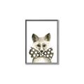 Picture of Baby Fox with Bow Tie _GroupedProduct_Rectangle_Portrait_Mini_ _GroupedProduct_Rectangle_Portrait_Canvas_Framed_