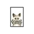 Picture of Baby Fox with Bow Tie _GroupedProduct_Rectangle_Portrait_Mini_ _GroupedProduct_Rectangle_Portrait_Canvas_Framed_