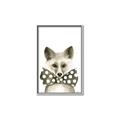 Picture of Baby Fox with Bow Tie _GroupedProduct_Rectangle_Portrait_Mini_ _GroupedProduct_Rectangle_Portrait_Canvas_Framed_
