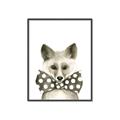 Picture of Baby Fox with Bow Tie _GroupedProduct_Rectangle_Portrait_Mini_ _GroupedProduct_Rectangle_Portrait_Canvas_Framed_