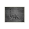 Picture of Geo Dino II Black  _GroupedProduct_Rectangle_Landscape_Mini_ _GroupedProduct_Rectangle_Landscape_Canvas_Framed_