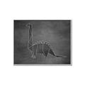 Picture of Geo Dino II Black  _GroupedProduct_Rectangle_Landscape_Mini_ _GroupedProduct_Rectangle_Landscape_Canvas_Framed_
