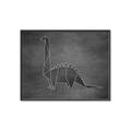 Picture of Geo Dino II Black  _GroupedProduct_Rectangle_Landscape_Mini_ _GroupedProduct_Rectangle_Landscape_Canvas_Framed_