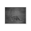 Picture of Geo Dino II Black  _GroupedProduct_Rectangle_Landscape_Mini_ _GroupedProduct_Rectangle_Landscape_Canvas_Framed_