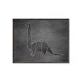 Picture of Geo Dino II Black  _GroupedProduct_Rectangle_Landscape_Mini_ _GroupedProduct_Rectangle_Landscape_Canvas_Framed_