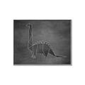 Picture of Geo Dino II Black  _GroupedProduct_Rectangle_Landscape_Mini_ _GroupedProduct_Rectangle_Landscape_Canvas_Framed_