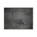 Picture of Geo Dino II Black  _GroupedProduct_Rectangle_Landscape_Mini_ _GroupedProduct_Rectangle_Landscape_Canvas_Framed_